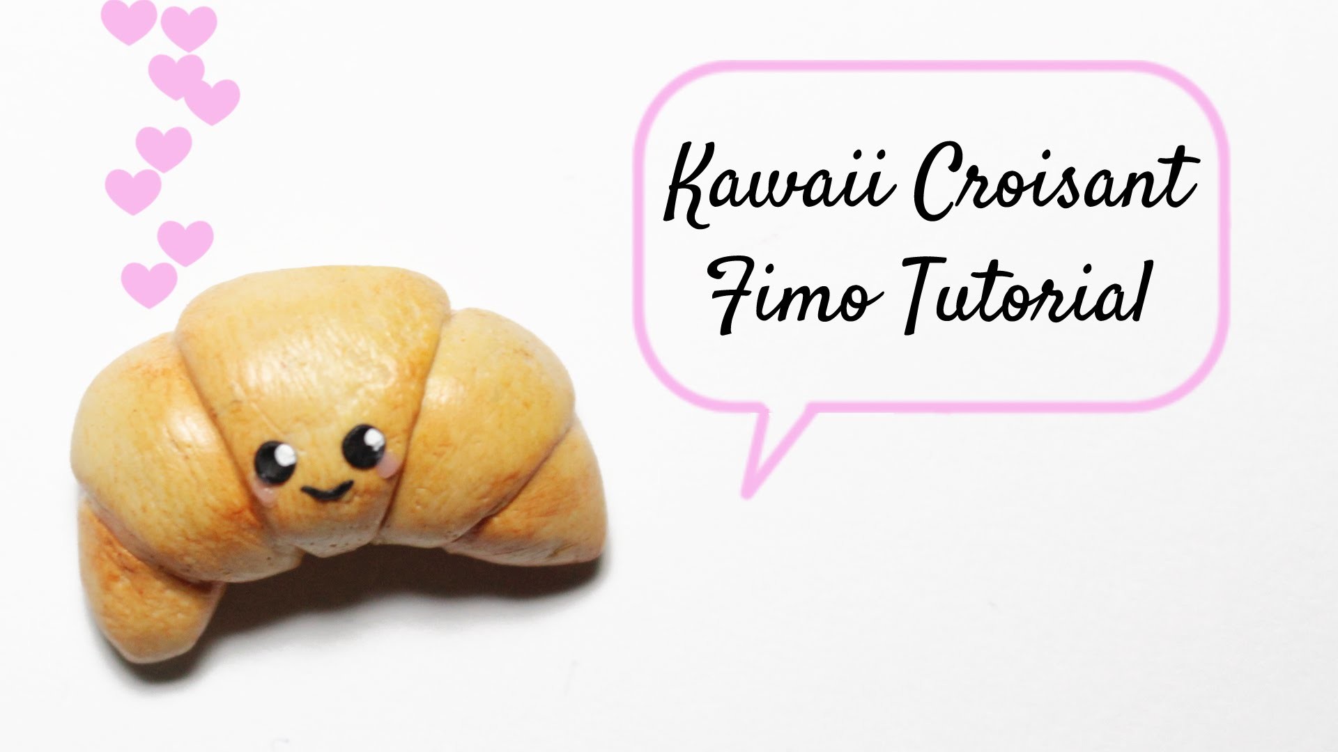 [Fimo Friday] Kawaii Croissant Fimo Tutorial. Kawaii Croissant polymer clay tutorial | Anielas Fimo