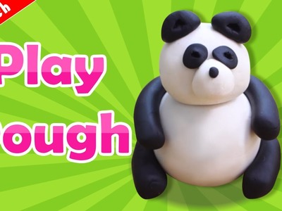 Play Doh | How to Make Play Doh Panda | PANDABÄR AUS KNETMASSE
