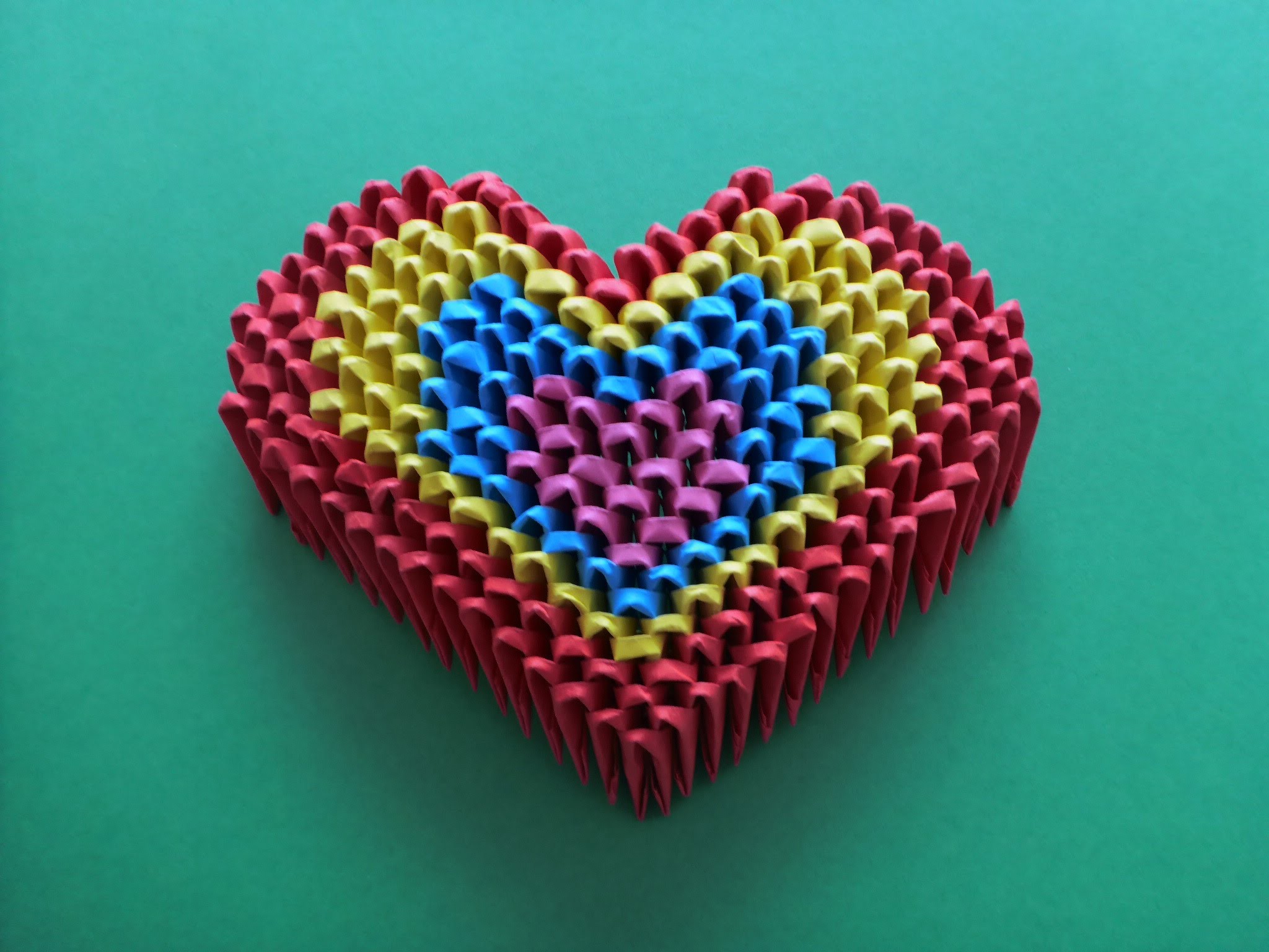 DIY Origami 3D Herz Video - Anleitung, Mother´s day Gift Ideas Heart Tutorial