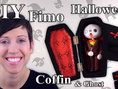 FIMO Sarg: Polymer Clay Halloween Coffin - Tutorial [HD.DE] (EN-Sub)