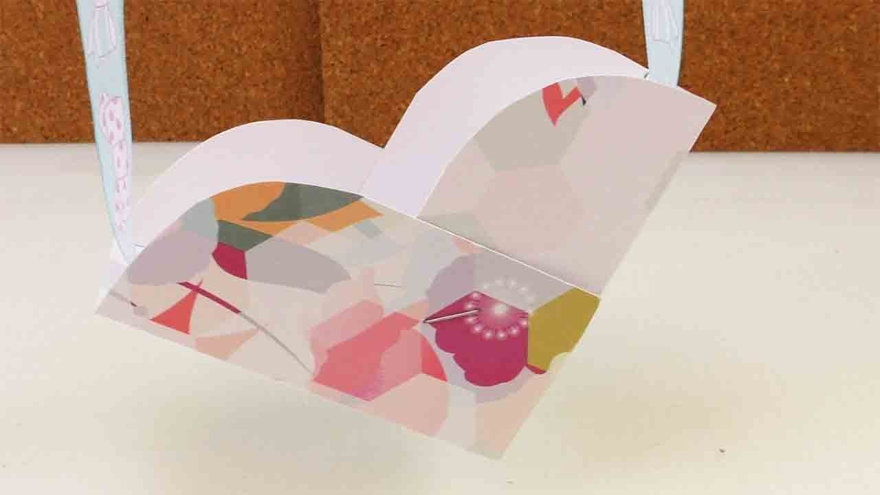 DIY Aufbewahrung - Süßes Herzchen aus Pappe - Herzkörbchen für Bastelsachen und Spielzeug