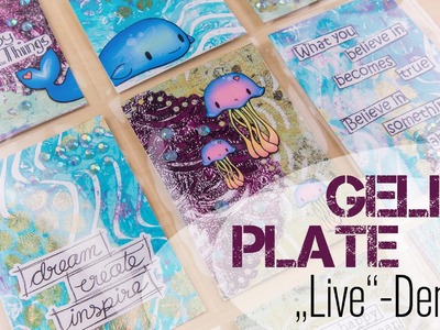 [VLOG | Let's Craft] Gelli Plate + Pocket Letter in #Überlänge | DEUTSCH