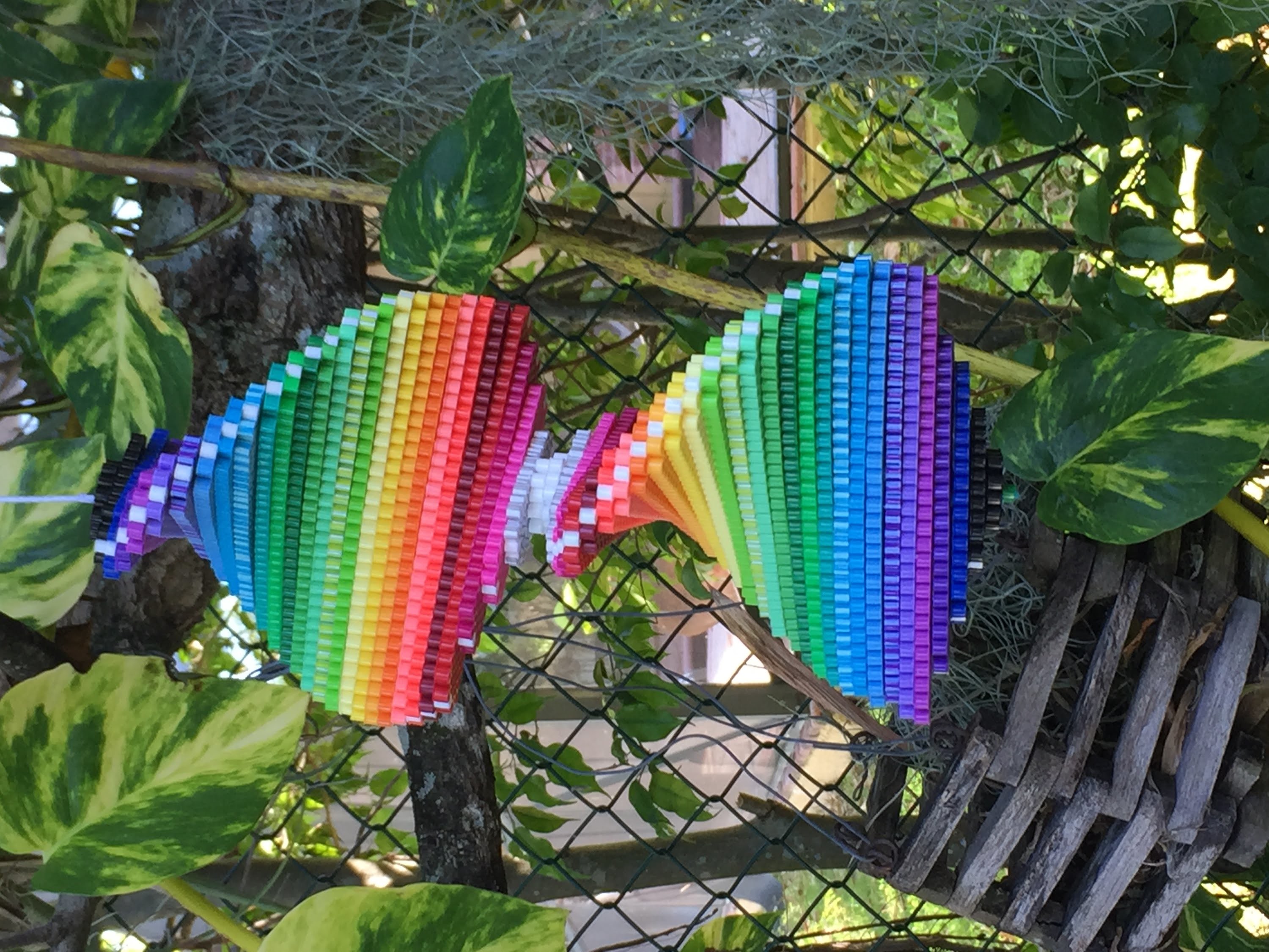 [DIY] Perler Bead Rainbow Spinner