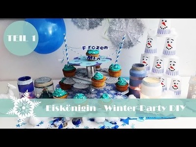 Eiskönigin Winter Party DIY Teil 1. | Olaf-Kegelspiel, Elsa-Schneekugel & mehr