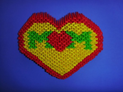DIY Origami 3D Herz "MOM" Geschenk zum Muttertag, Geburtstag, Moter´s day Gift Ideas Heart Tutorial