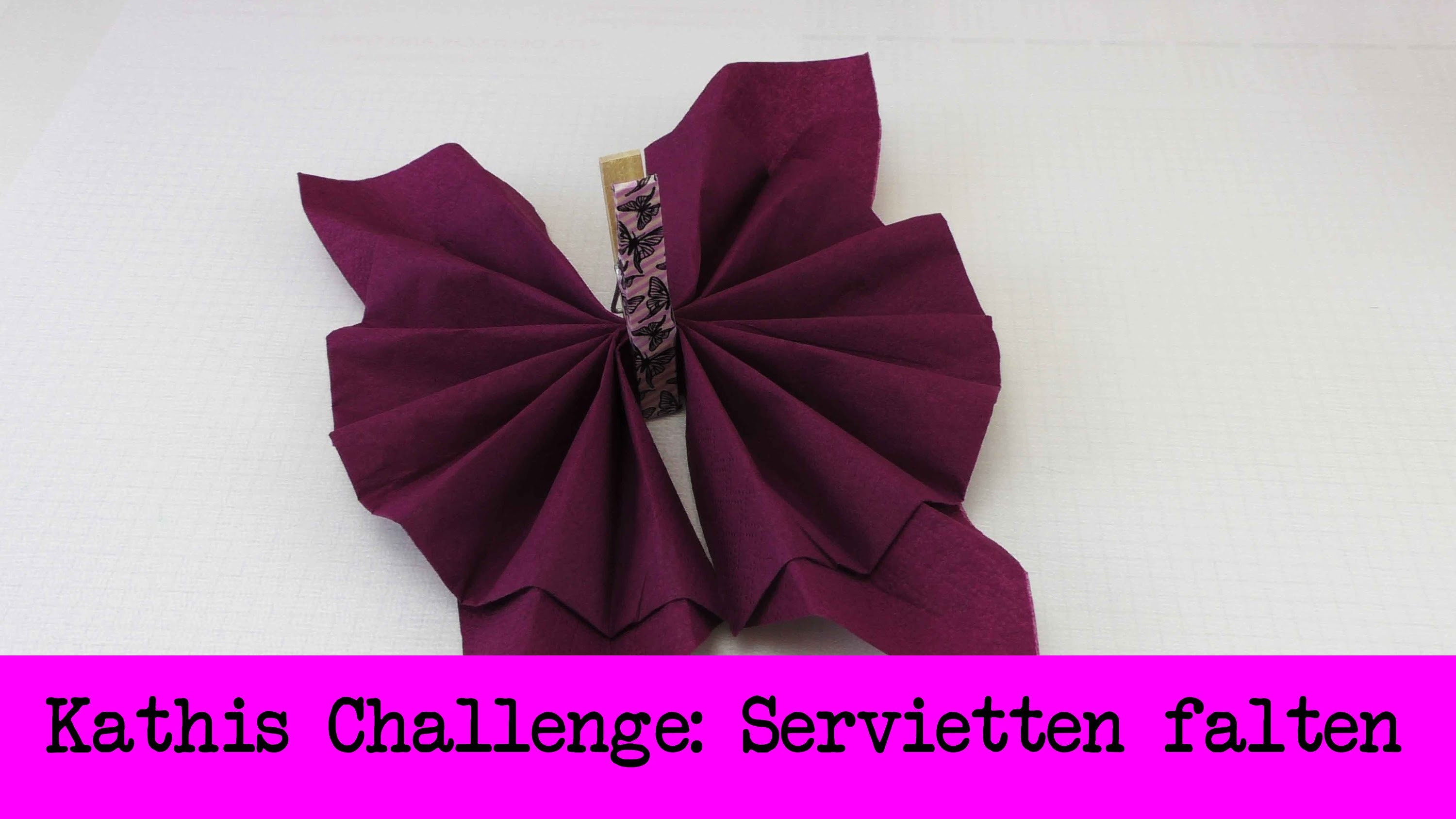 DIY Inspiration Challenge #25 Servietten falten | Kathis Challenge | Tutorial - Do it yourself