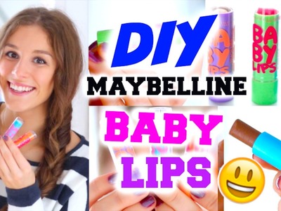 DIY MAYBELLINE BABY LIPS ♡ mit Nutella, Glitzer oder Pumpkin Spice! BarbieLovesLipsticks