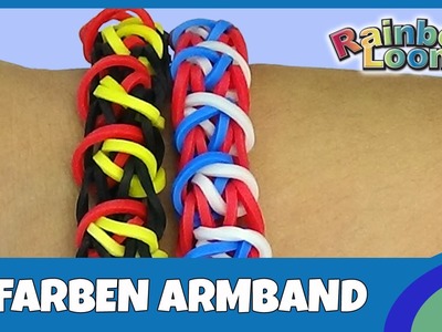 Rainbow Loom 3-Farben Fan-Armband - deutsche Anleitung
