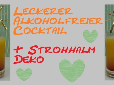 Cocktail - Alkoholfreier Cocktail mit Orange, Pfirsich und Grenadine. deutsch