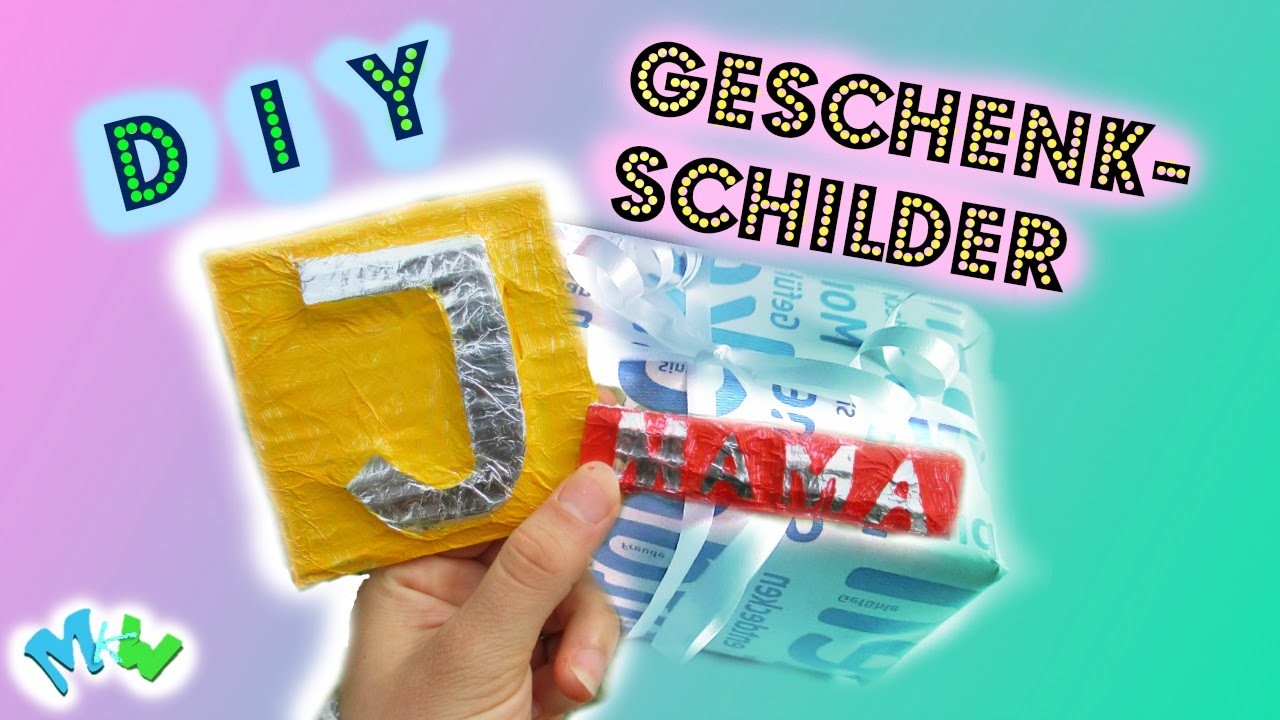 ❀ DIY Geschenkschilder in Metallic-Optik ❀