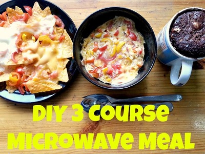 DIY 3 Course Microwave Meals (Deutsch, English Sub)