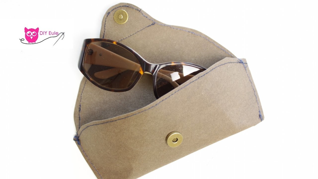 3 Minuten DIY: Sonnenbrillenetui aus SnapPap nähen  - DIY Eule