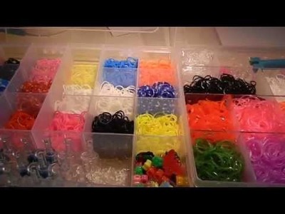 Rainbow Loom Bands Glänzende glitzerne und kräftige farben im Test DIY Deutsch