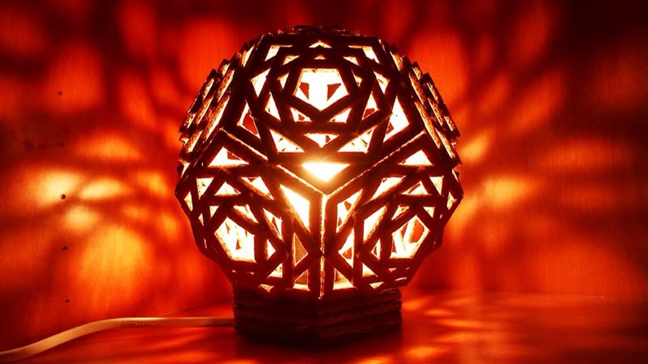 Eine Schöne Geometrische Lampe Aus Karton Herstellen - DIY Home - Guidecentral