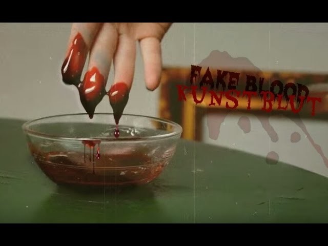 Halloween DIY: Kunstblut. Fake Blood - edible ESSBAR [eng sub]