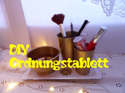 DIY elegantes Ordnungstablett für Make-up,Schreibzeug,. 