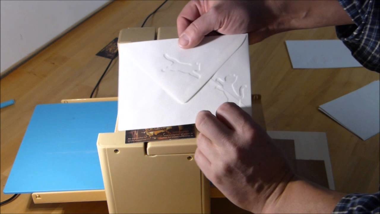 Die Ergebnisse der Katzen Pägeschablone,  DIY cats embossing folder