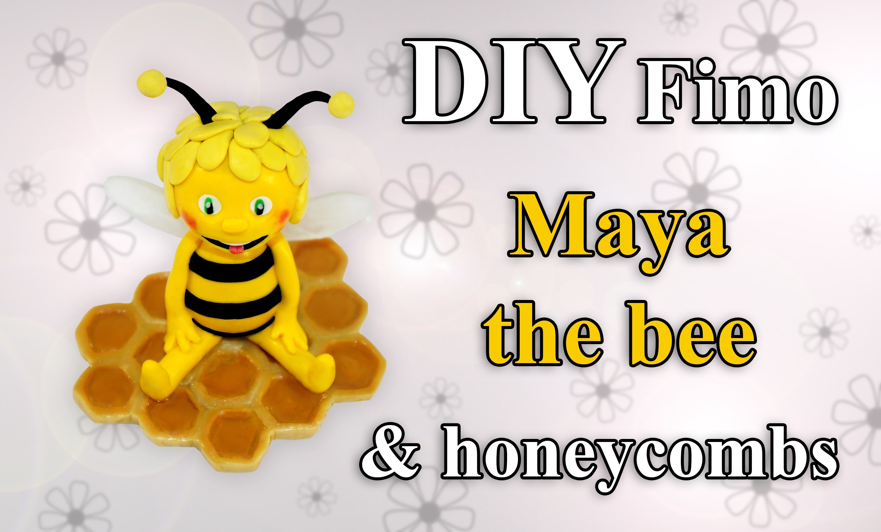 FIMO Biene Maja: Polymer Honeycomb (Resin) - Tutorial [HD.DE] (EN-Sub)