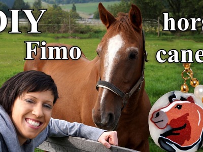 FIMO Pferd Cane: Polymer Horse Bracelet - Tutorial [HD.DE] (EN-Sub)