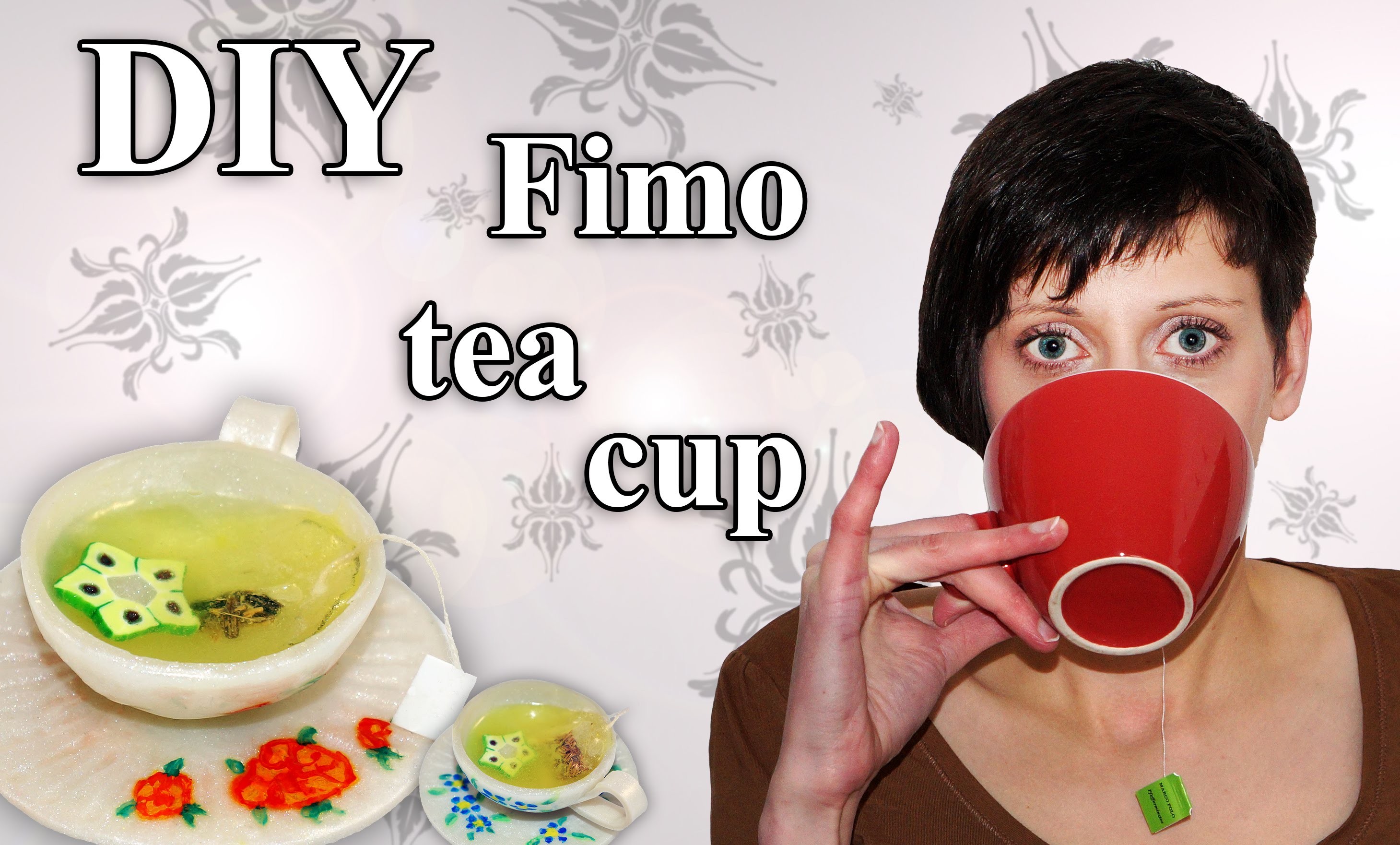 FIMO Tasse (Tee): Polymer Teacup - Tutorial [HD.DE] (EN-Sub)