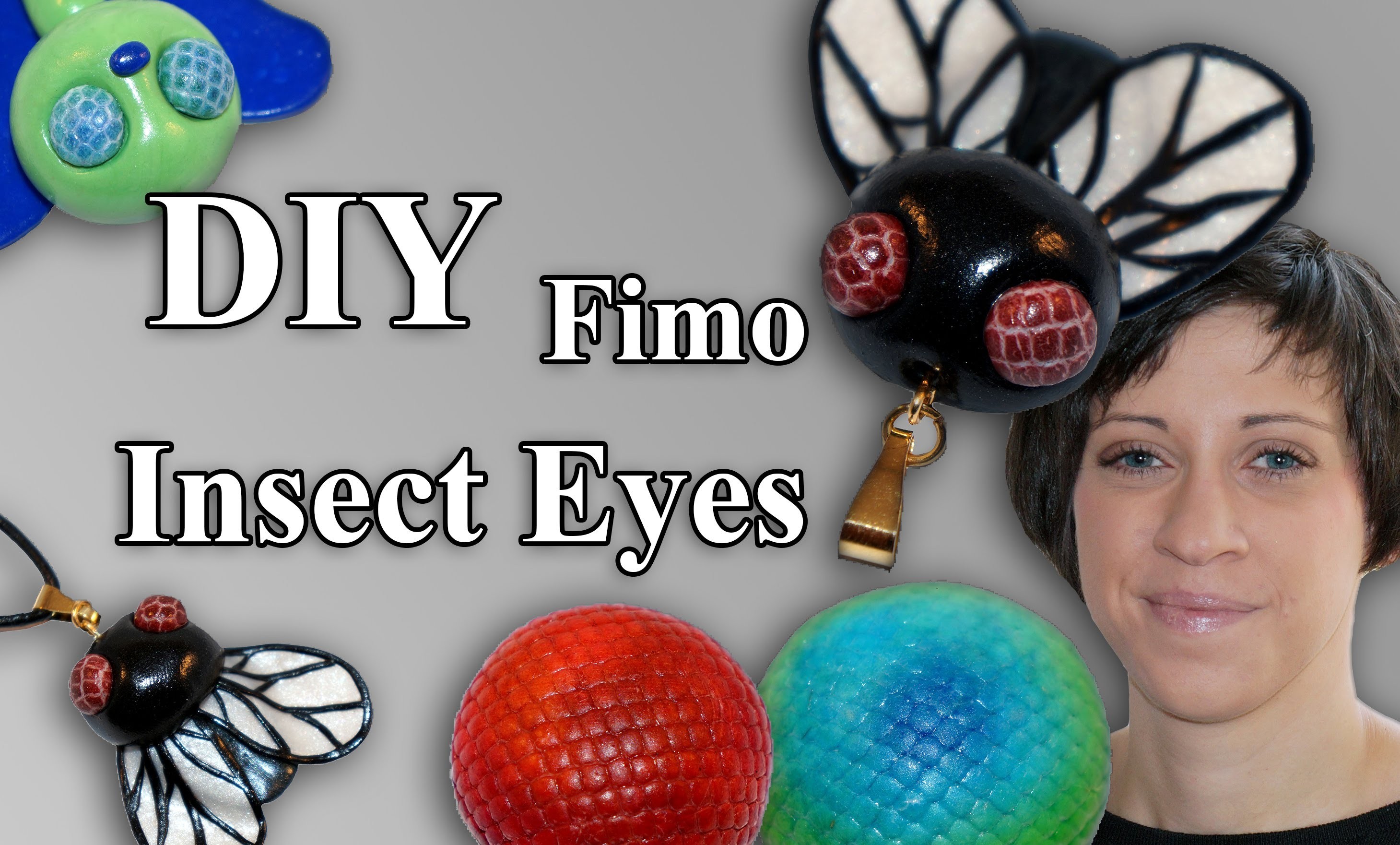 FIMO Insekten Augen: Polymer Fly - Tutorial [HD.DE] (EN-Sub)