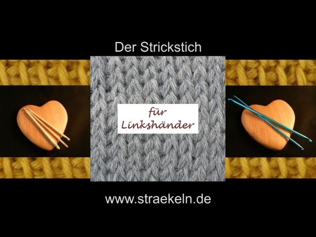 Der Strickstich für Linkshänder - tunesisch Häkeln oder Sträkeln