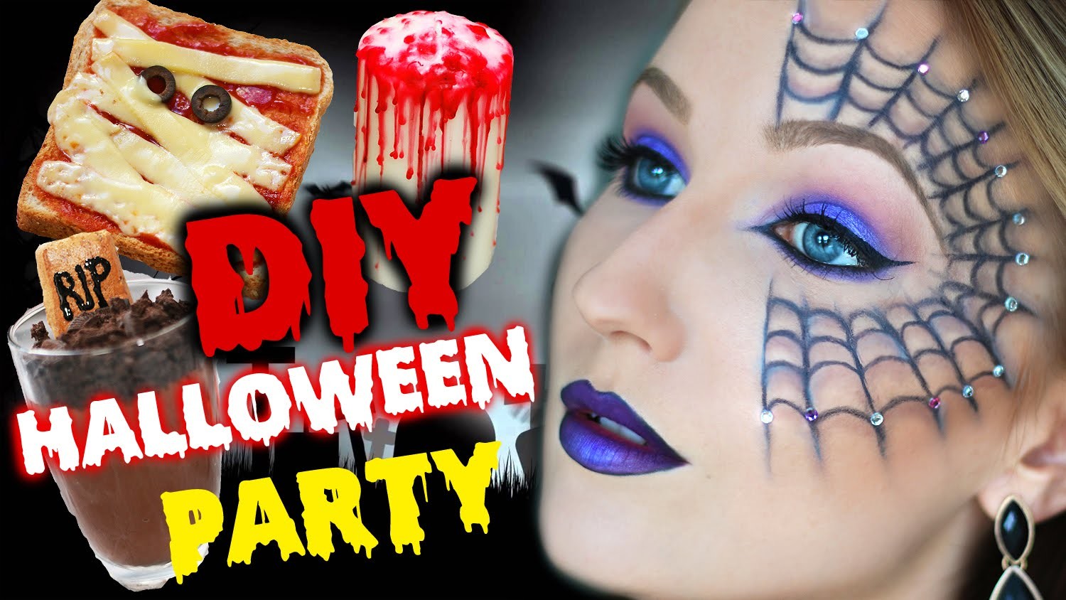 DIY HALLOWEEN PARTY! Makeup, Snacks & Dekoration - TheBeauty2go