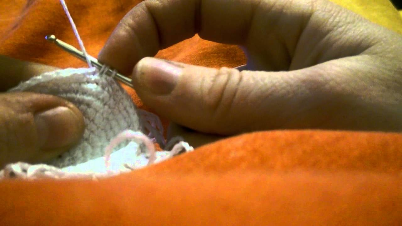 Häkeln der Schlingenstich