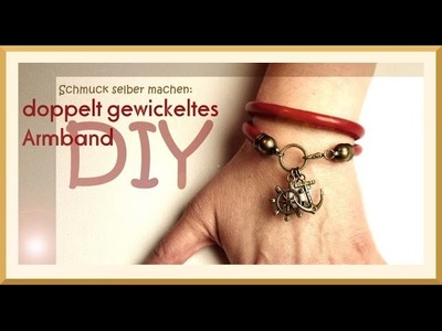 Schmuck selber machen: doppelt gewickeltes Armband [DIY]