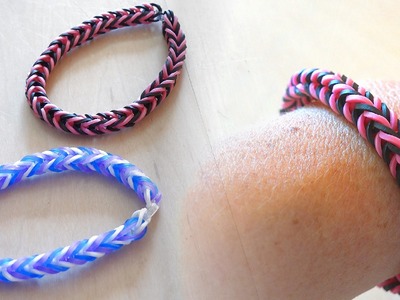 Einfaches Rainbow Loom Gummi Armband - leicht mit Kindern zu basteln