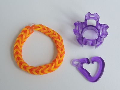 Fingerloom einfaches Armband,Crazy Loom,Rainbow Loom,Zauber Loom,Deutsch