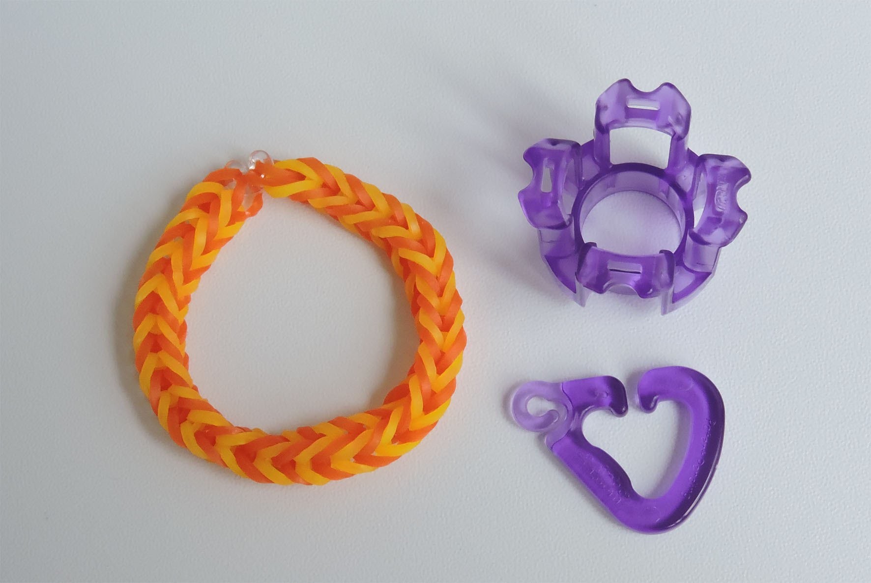 Fingerloom einfaches Armband,Crazy Loom,Rainbow Loom,Zauber Loom,Deutsch