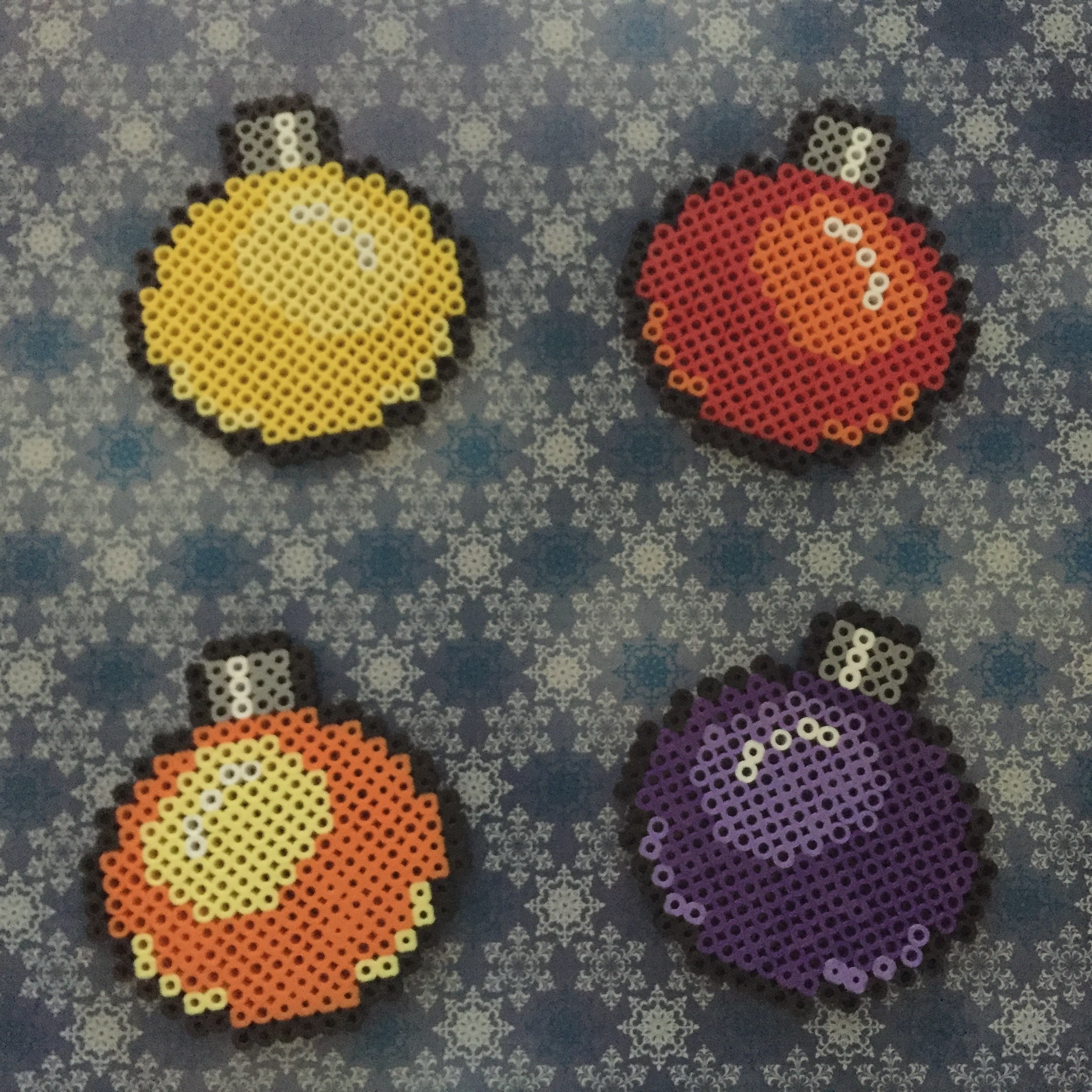 Perler Beads Weihnachtskugeln - Christmas Baubles - Ornament