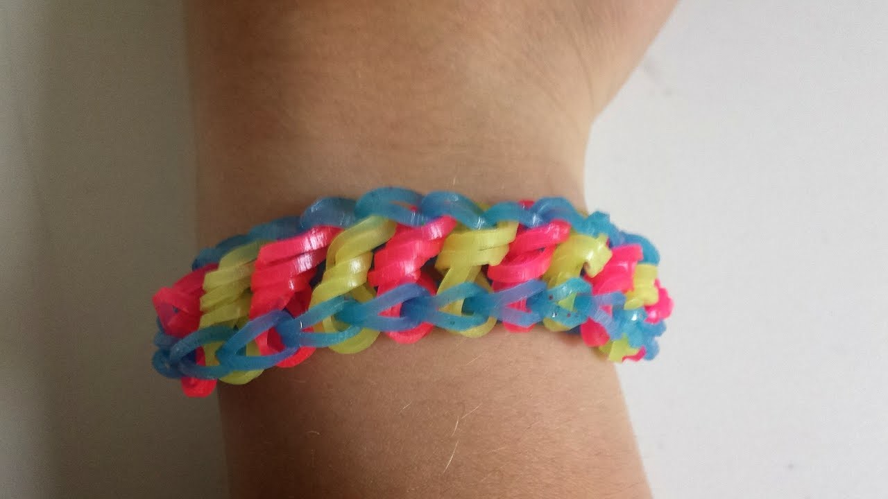Rainbow loom Rotini Armband(deutsch)