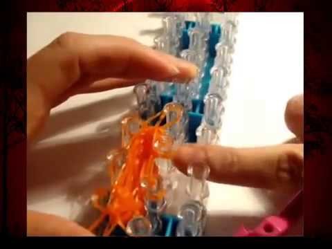 Rainbow Loom Kürbis Halloween Anleitung deutsch