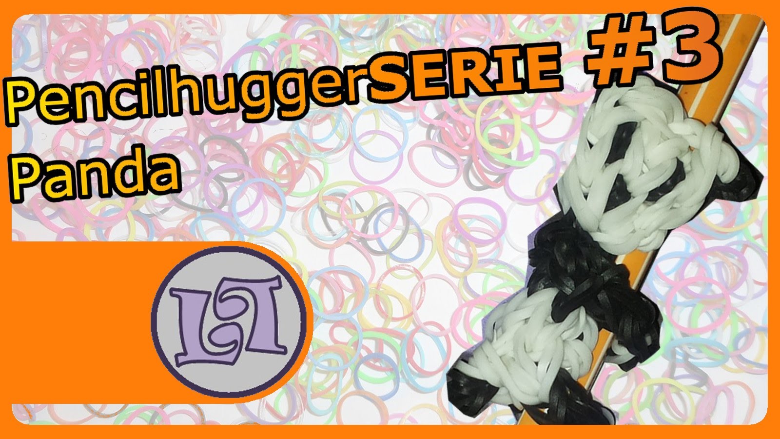 Rainbow Loom. Panda Pencilhuggerserie #3 | Luna Looms