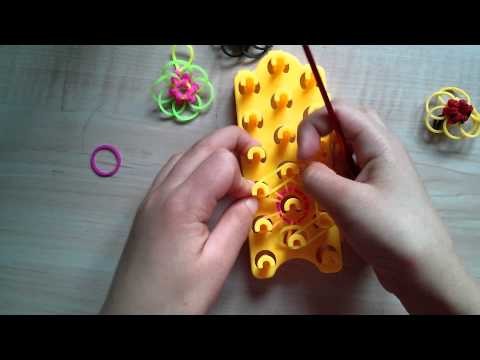 Crazy Loop,Rainbow Loom Blueten Anhaenger tutorial