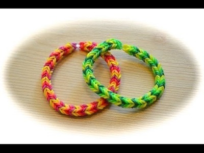 Rainbow loom  fischgreten armband