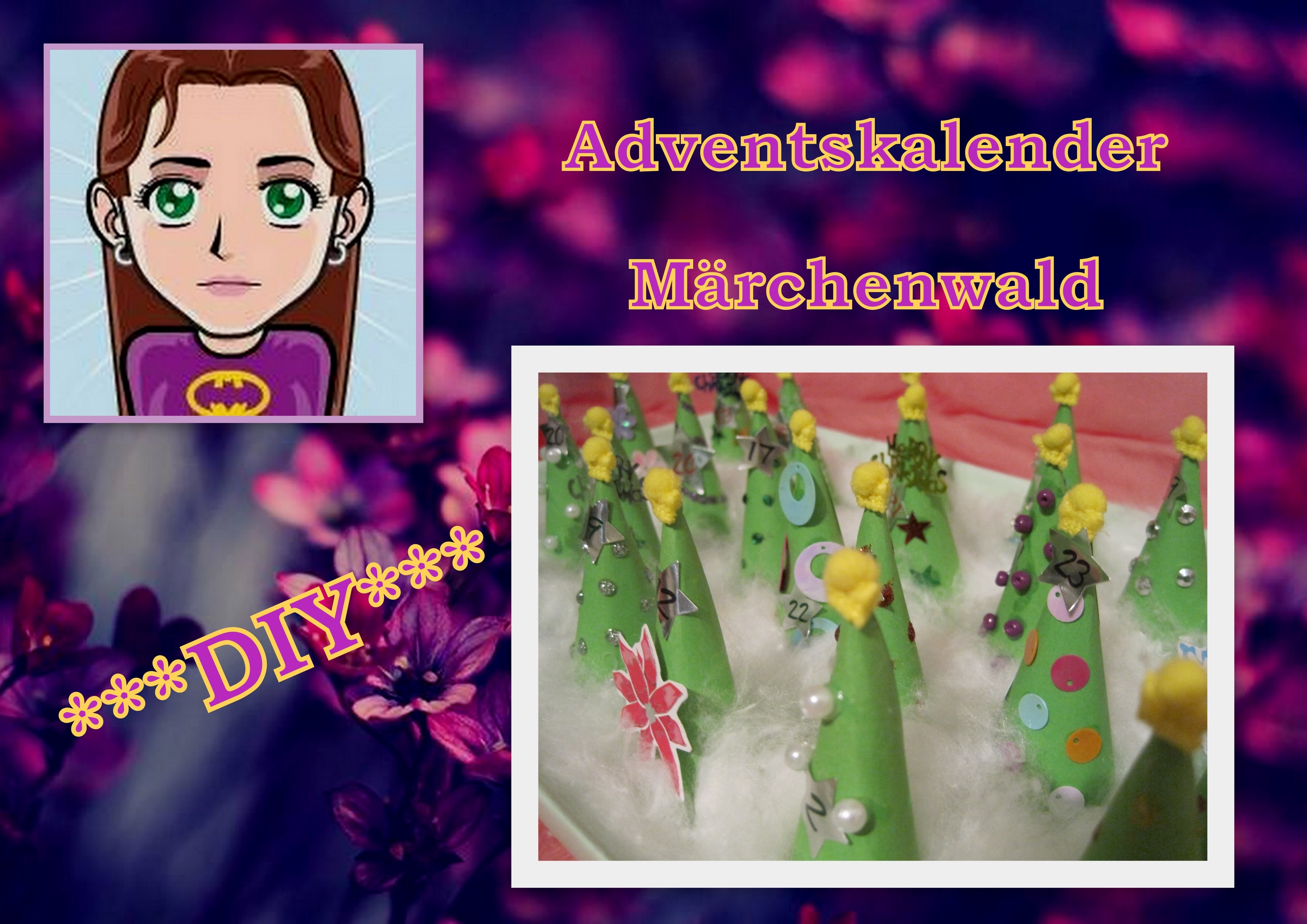 Adventskalender Märchenwald basteln; DIY Tutorial