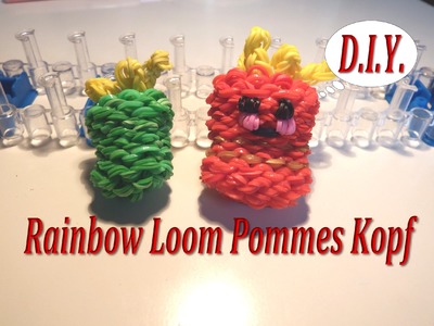 *** D.I.Y. Rainbow Loom Bands - 3D Pommes Kopf -Tini ***