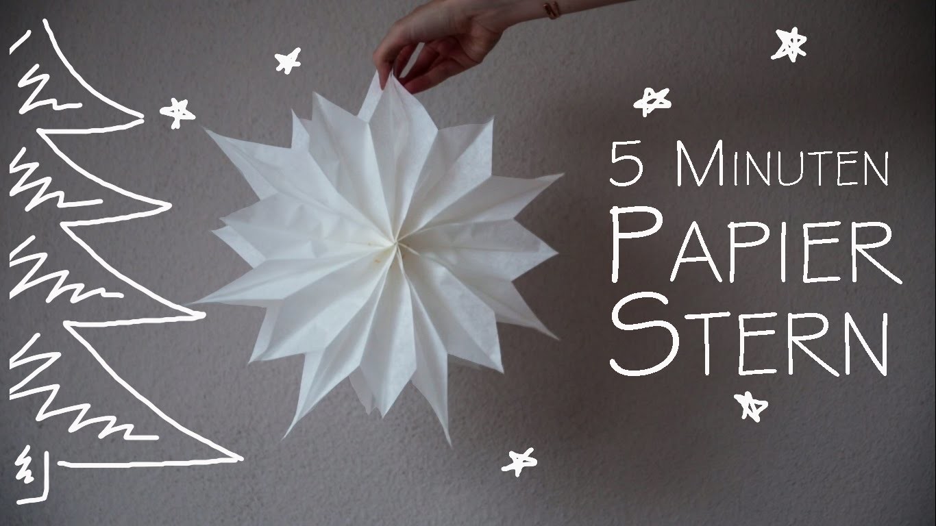 DIY Papier Stern - in 5 Minuten - kekulo christmas