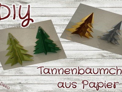 DIY-Tannenbäumchen aus Papier | Weihnachtliche Dekoidee | einfach und schnell