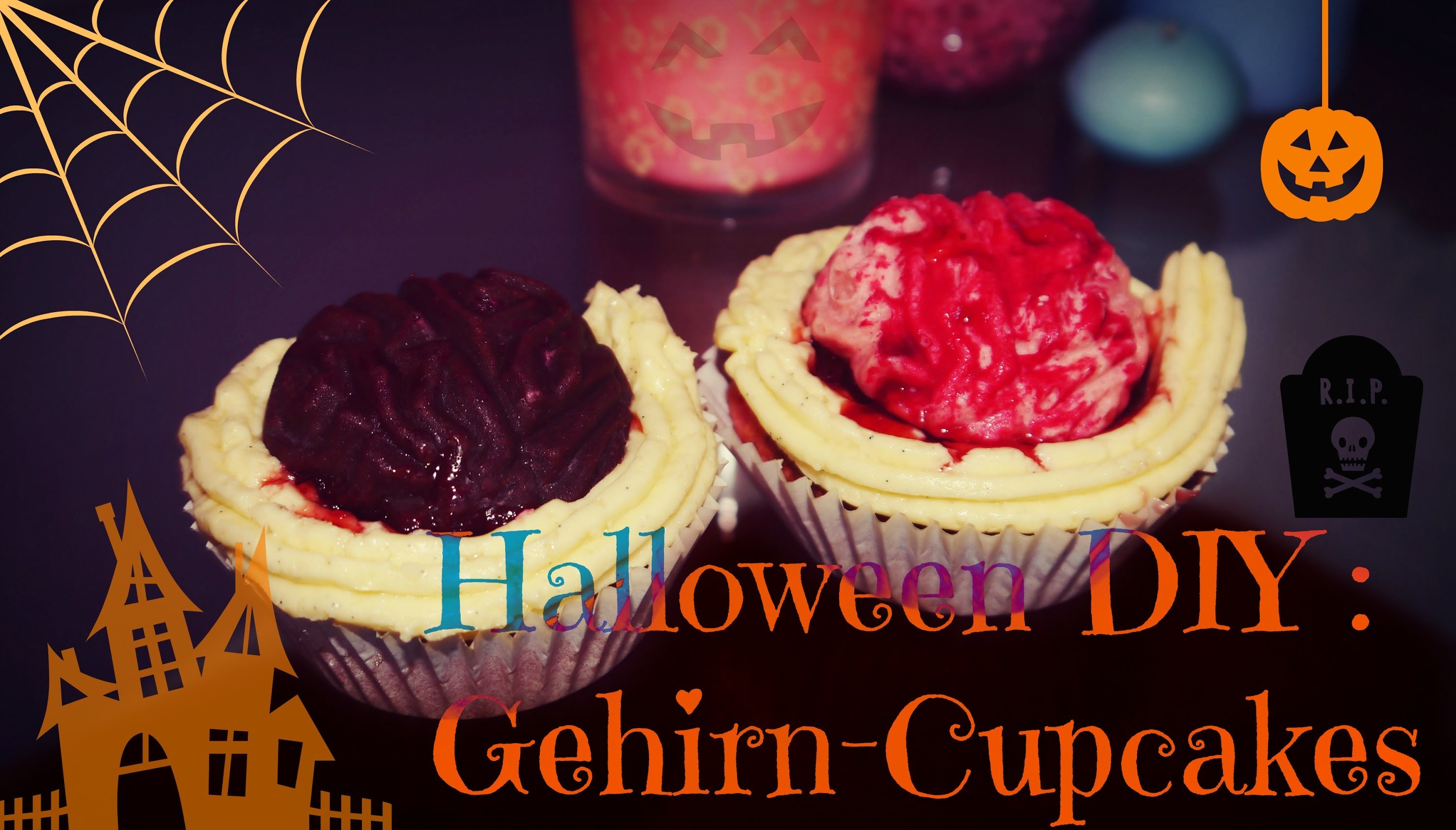 Halloween DIY: Gehirn-Cupcakes