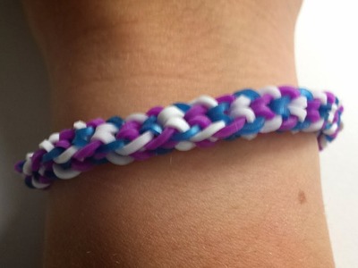 Rainbow loom inverted fishtail armband (deutsch)