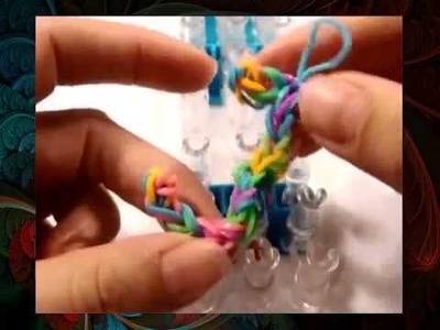 Buchstabe J Loom Bands mit Rainbow Loom deutsch, Letter J (deutsche Anleitung)