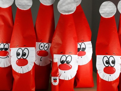 DIY Nikolaus - oder Weihnachtsmann - Verpackung. by Lucky Beetle