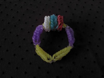Rainbow Loom Armband mit Ringen