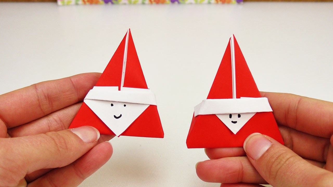 Süßes Nikolaus Origami DIY | Super niedliches Origami für den Nikolaus Tag | Weihnachtsmann