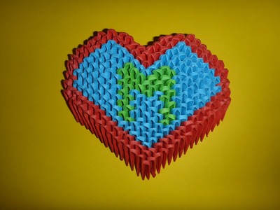 DIY 3D ORIGAMI IDEEN Herz, Geschenk zum Muttertag, Moter´s day Gift Ideas Heart Tutorial