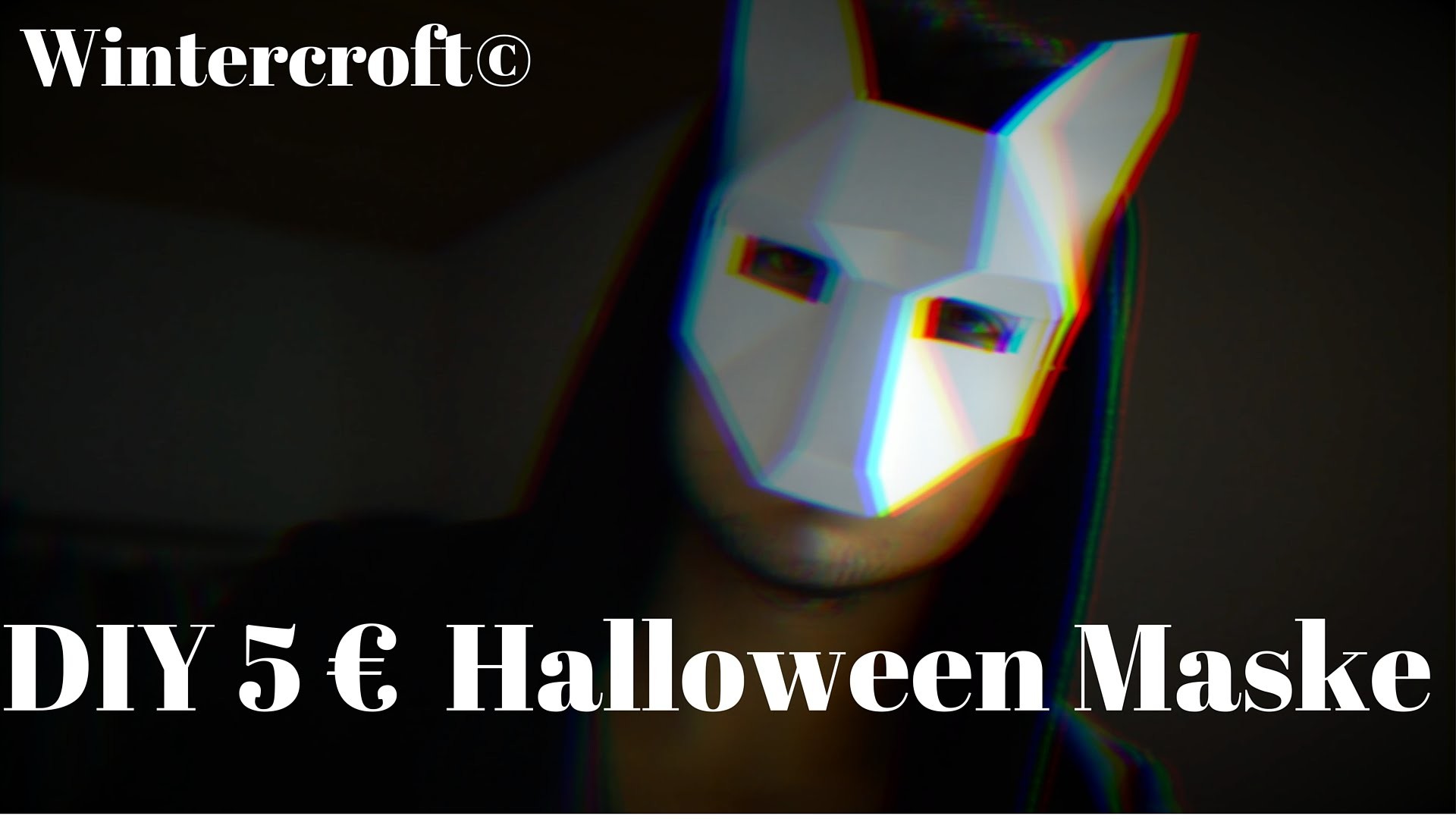 DIY 5 € Last Minute Halloween Maske | wintercroft